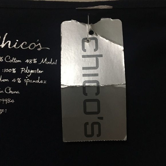 Chico's blue-sequence tank top 👚👚👠🕶👖 - Picture 5 of 7